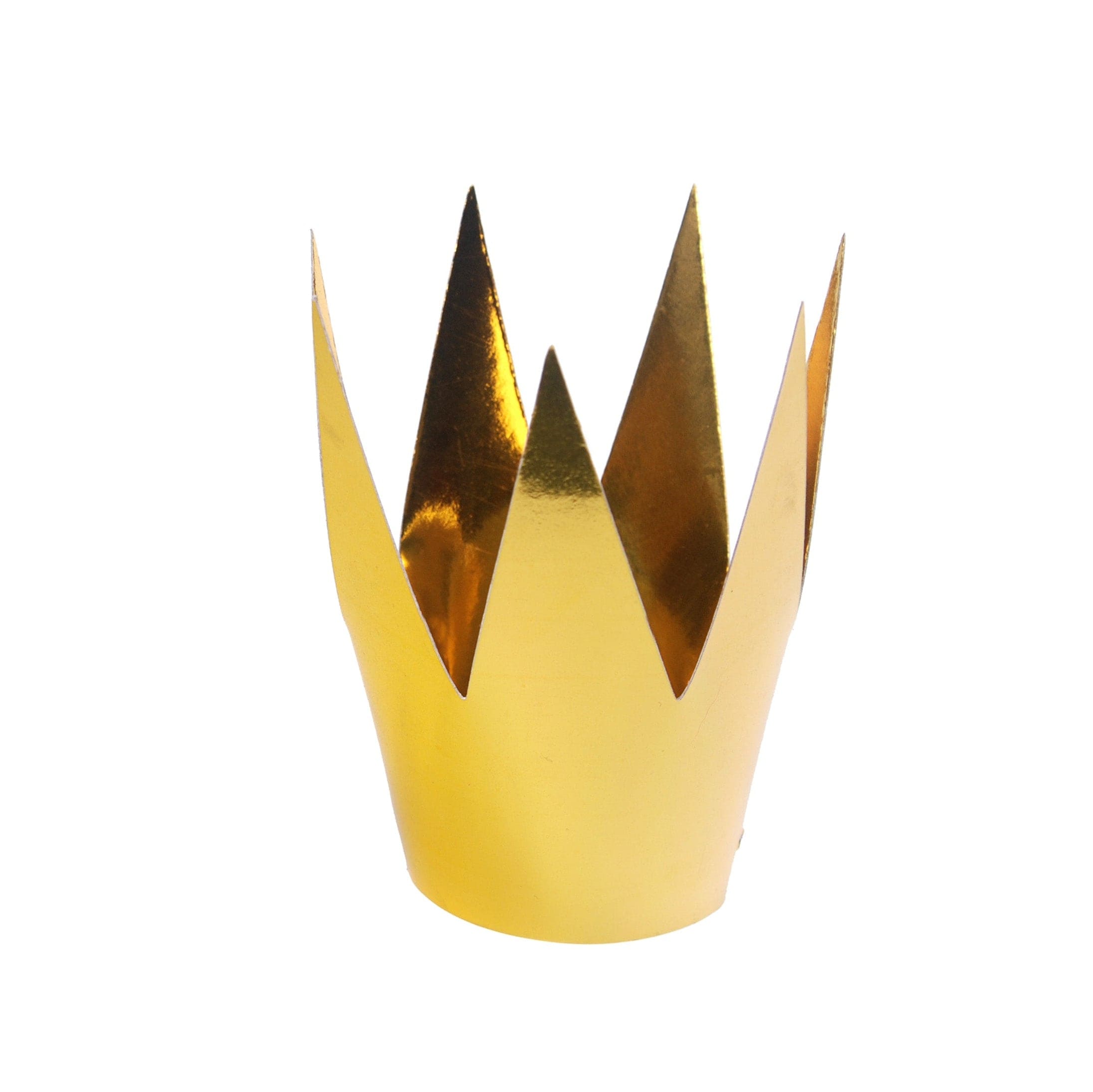 Metallic Gold Party Crowns - Pack of 3
