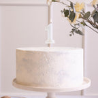 Mint Green Number 1 candle