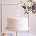 Mint Green Number 3 candle