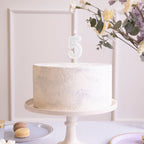 Mint Green Number 5 candle