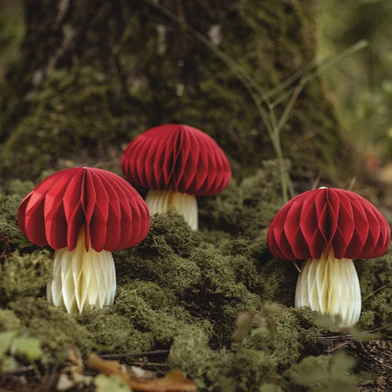 Mushroom Honeycomb Party Decoration