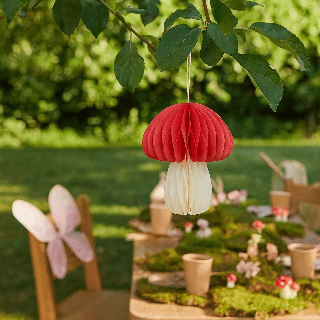 Mushroom Honeycomb Party Decoration