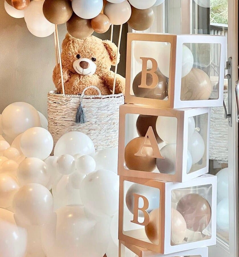 Neutrals Baby Shower Blocks