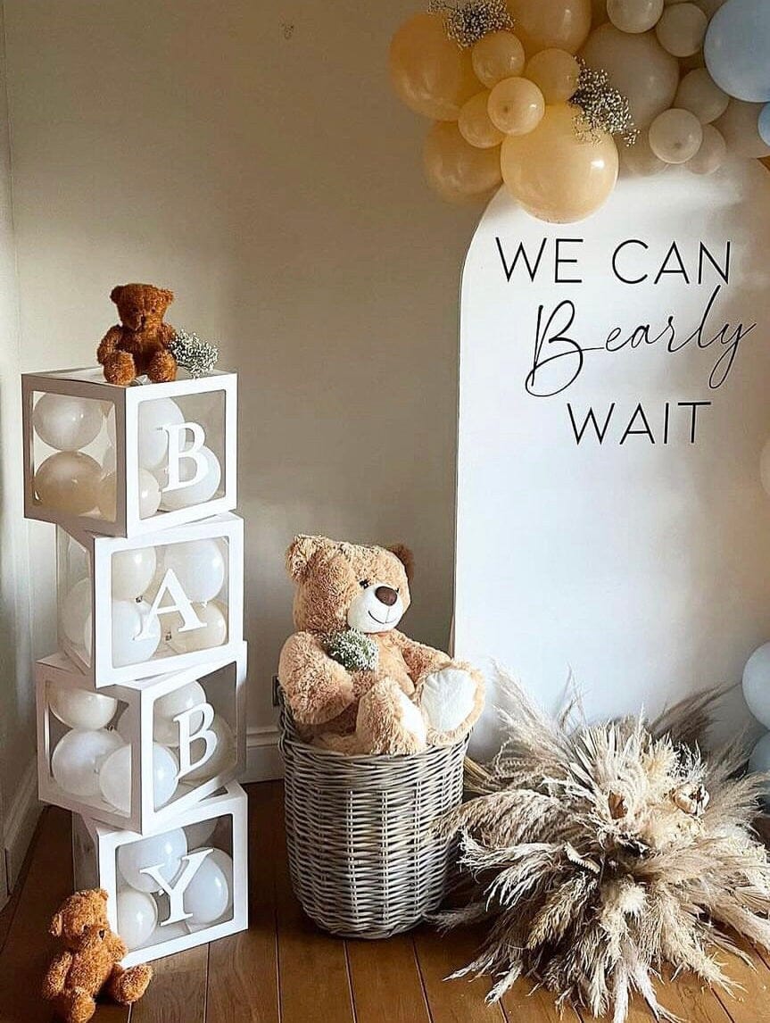 Neutrals Baby Shower Blocks