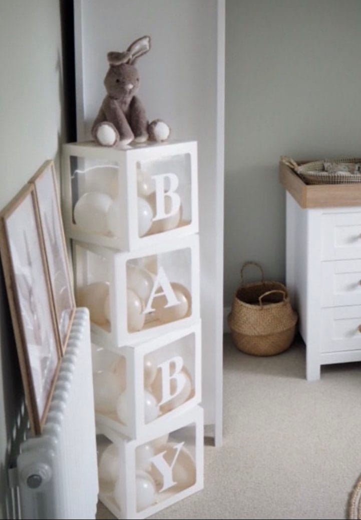 Neutrals Baby Shower Blocks