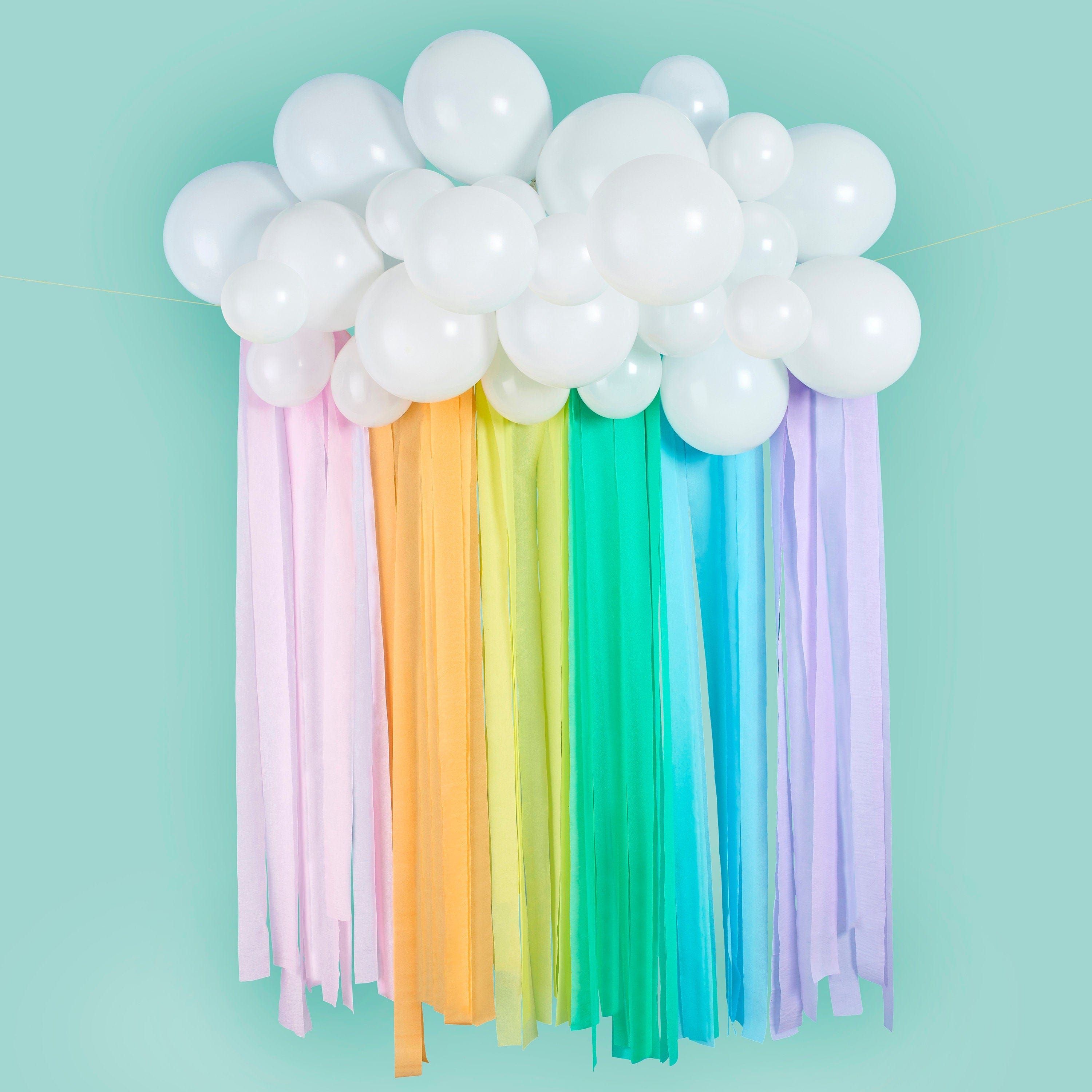 One today - 1st birthday decorations Bunting One today - 1st birthday decorations Rainbow Balloon Garland Backdrop