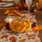 Orange Velvet Pumpkin (14cm)