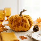 Orange Velvet Pumpkin (18cm)