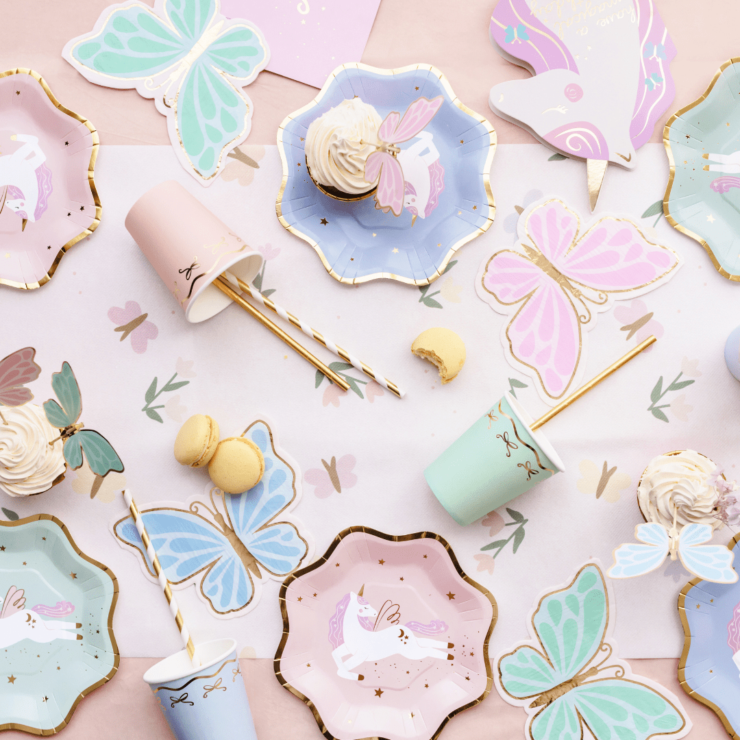 Pastel Butterfly Party Napkins x 12