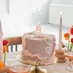 Pastel Pink Number 8 Candle