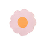 Pink Flower Shaped Paper Napkins x 16