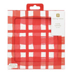 Red and White Gingham Paper Napkins x 20