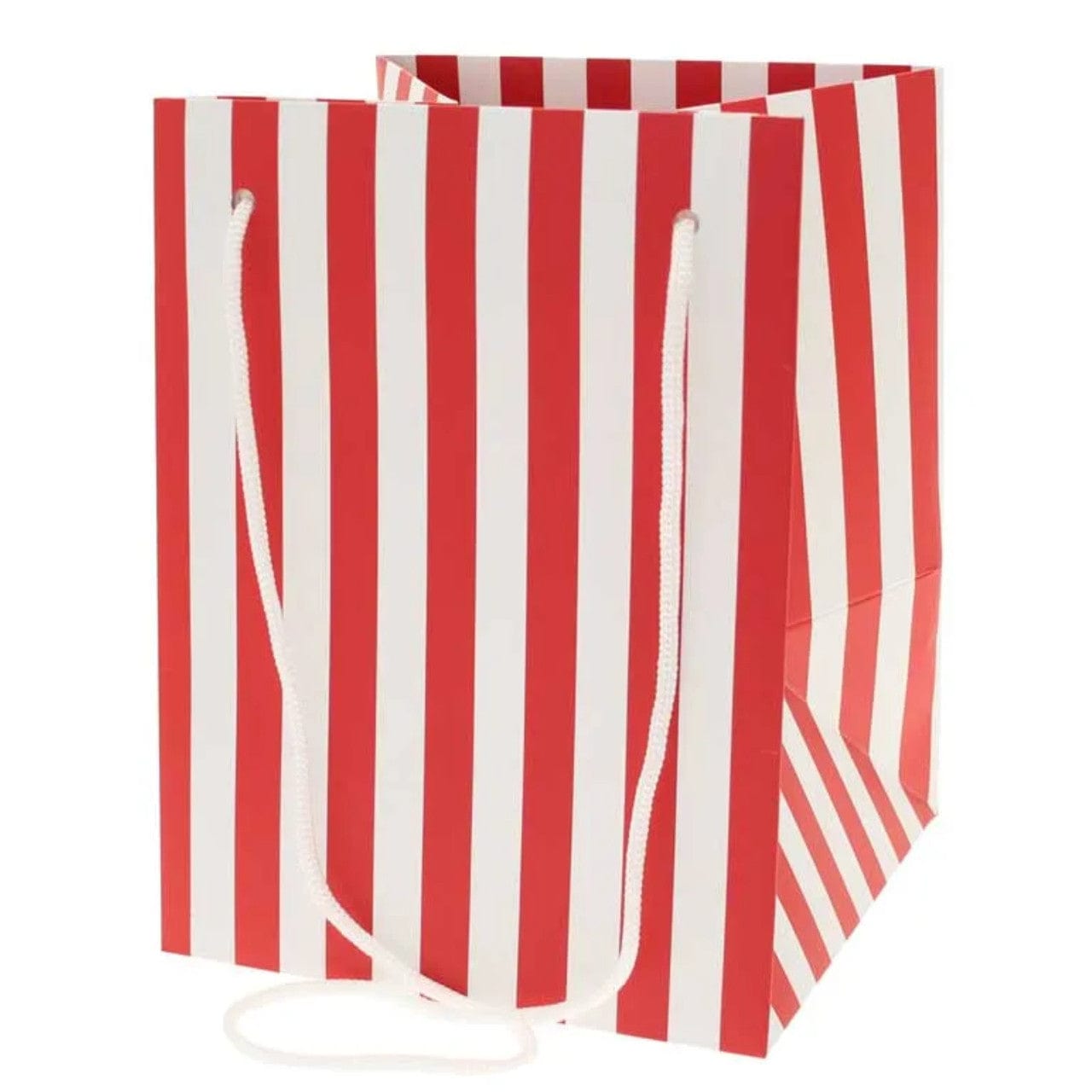 Red Candy Stripe Hand Tie Bag x 1