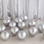 Silver Chrome Mini Balloons -  Pack of 40