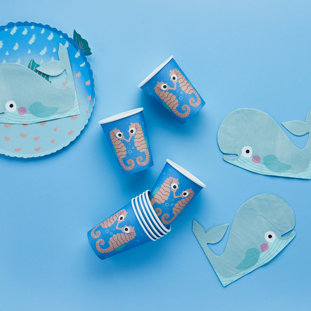 Seahorse Party Cups x 8