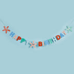 Starfish Happy Birthday Banner - 2m