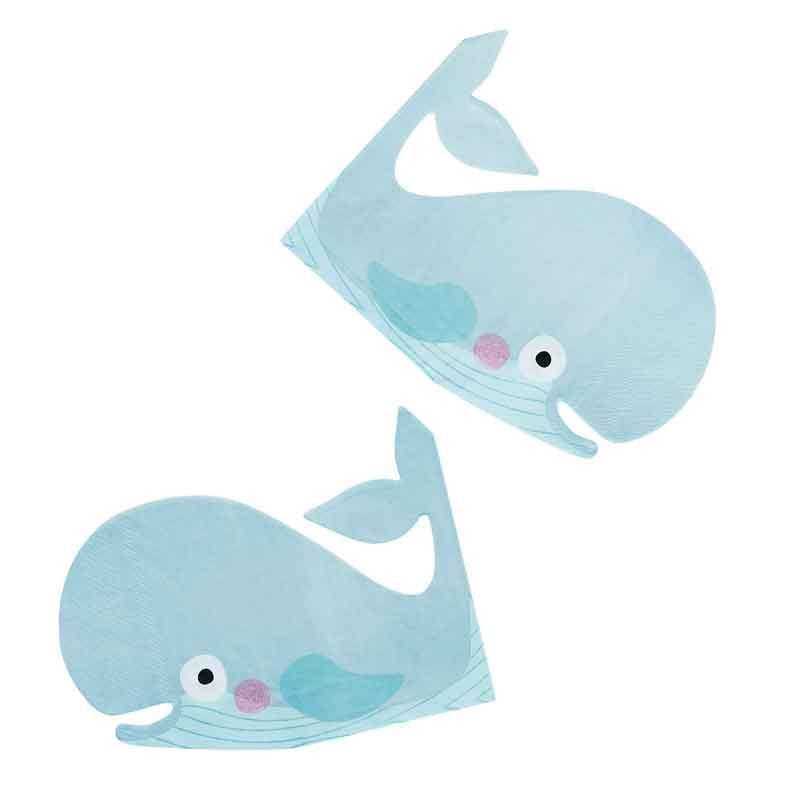 Whale Paper Napkins x 16